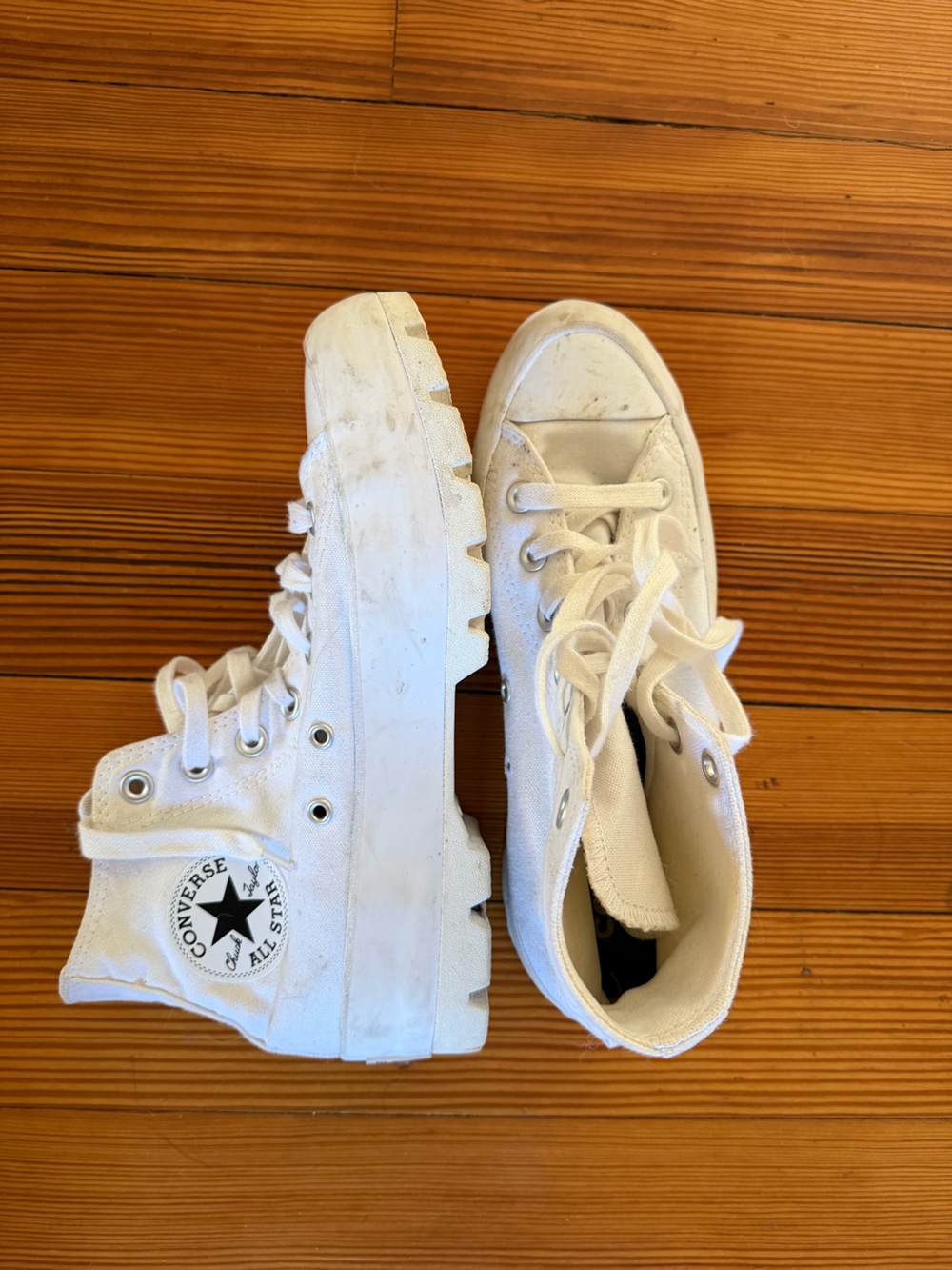 Converse Women’s White High-Top Platform Sneakers